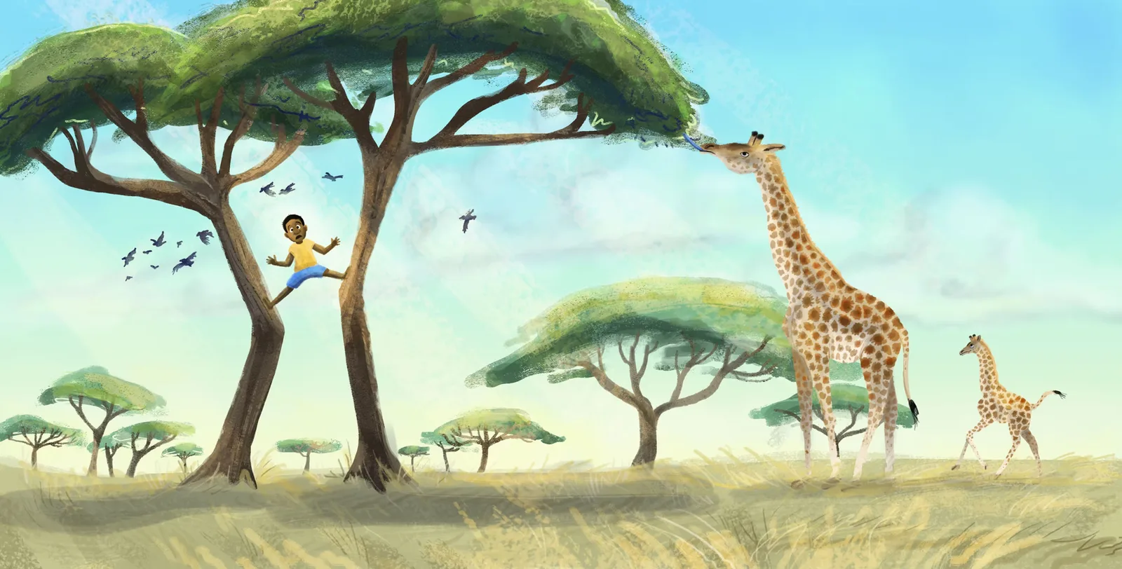 Fantasy narrative illustration