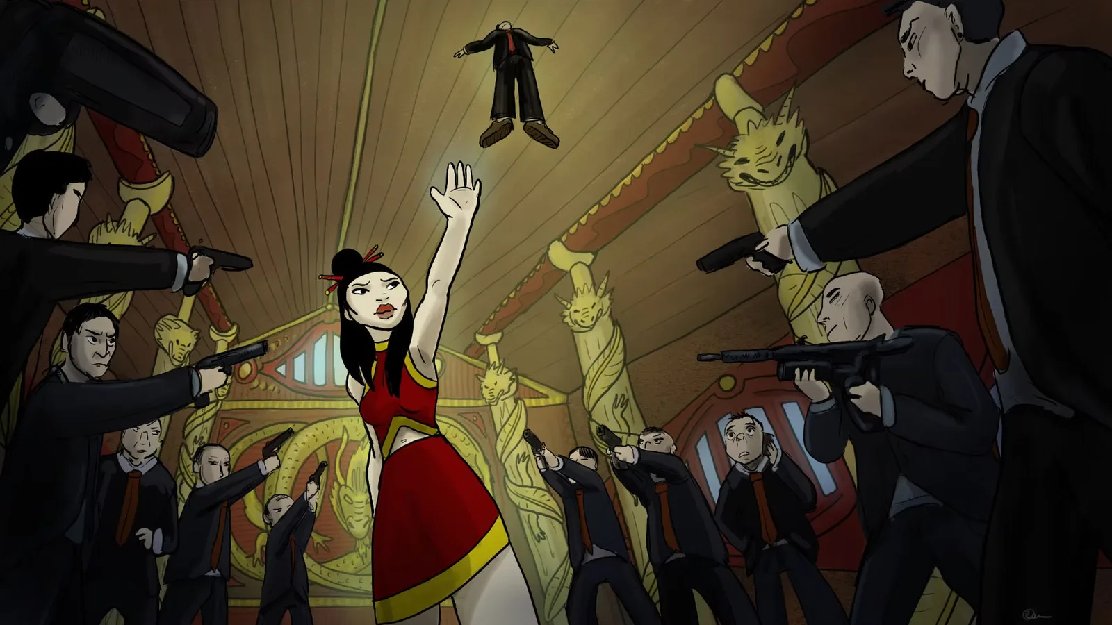 Stylized portrait illustration