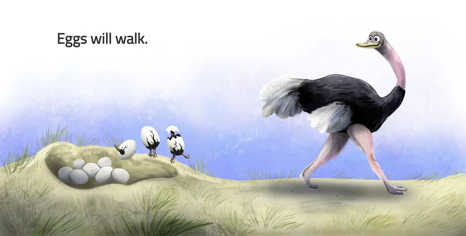 Wide cinematic art scene