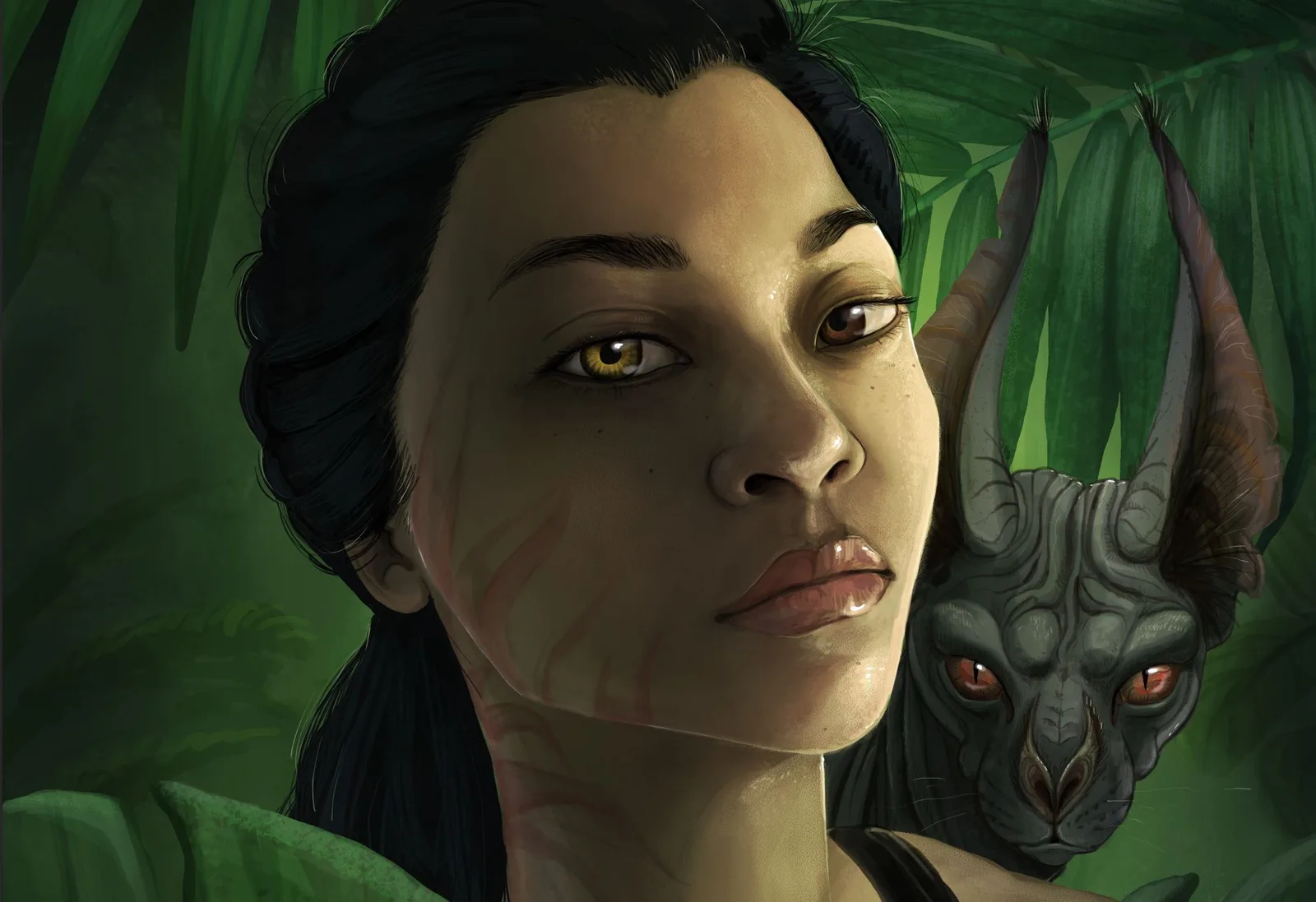 Cicada Rising — Andy and Batcat concept art